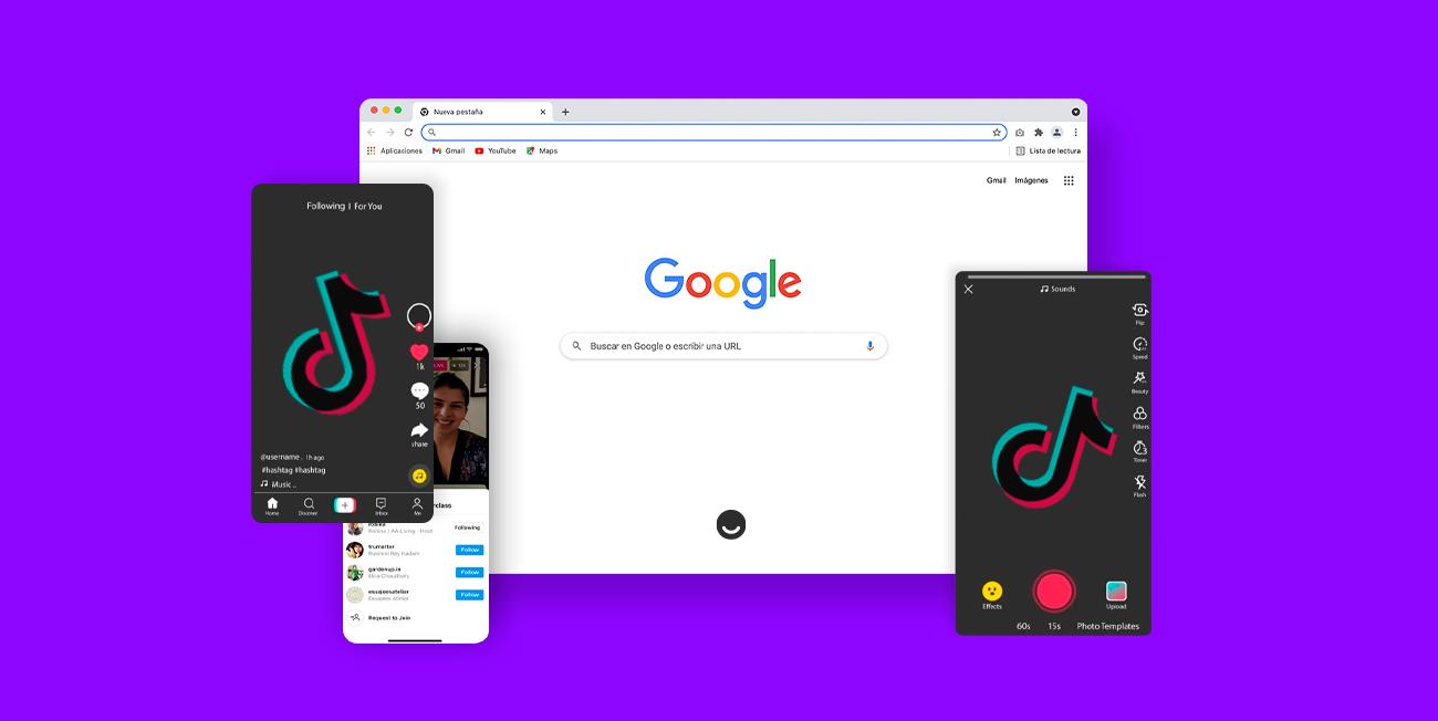 Videos cortos de TikTok en Google