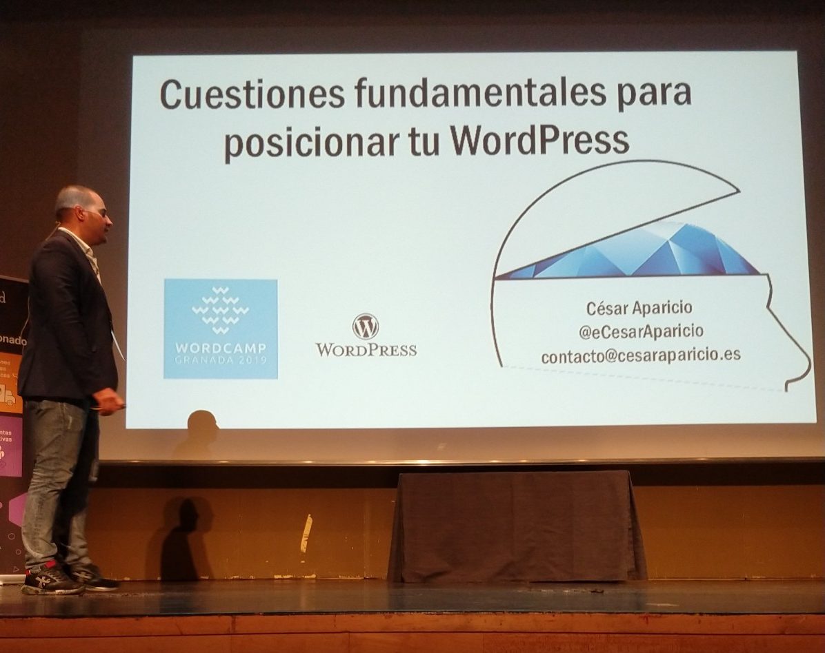 César Aparicio en WordCamp Granada 2019